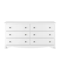 Storage Cabinets*Prepac 29" Monterey 6 Drawer Dresser, White (WDC-6330-K)