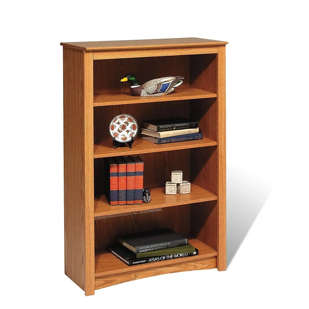 Bookcases*Prepac ™ 4 Shelf Bookcase, Oak
