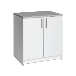 Storage Cabinets*Prepac Elite 36" Composite Storage Cabinet with 1 Shelf, White (WEB-3236)