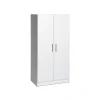 Storage Cabinets*Prepac Elite 65" Composite Storage Cabinet with 3 Shelves, White (WES-3264)
