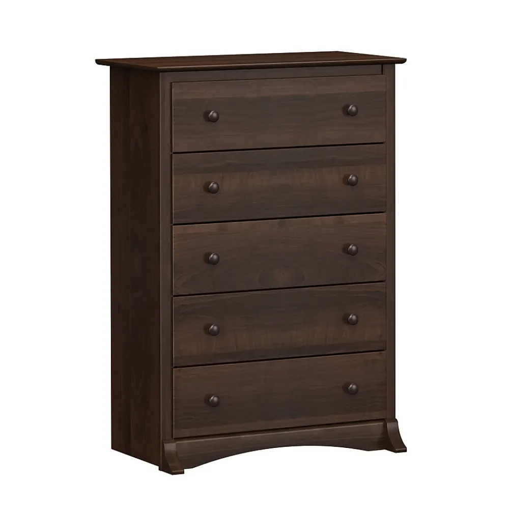 Storage Cabinets*Prepac Fremont 44.75" 5-Drawer Chest, Espresso (EDC-3345-K)