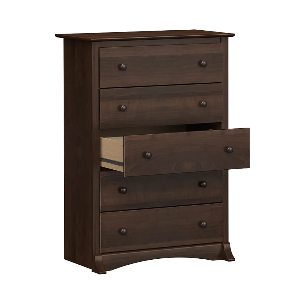 Storage Cabinets*Prepac Fremont 44.75" 5-Drawer Chest, Espresso (EDC-3345-K)