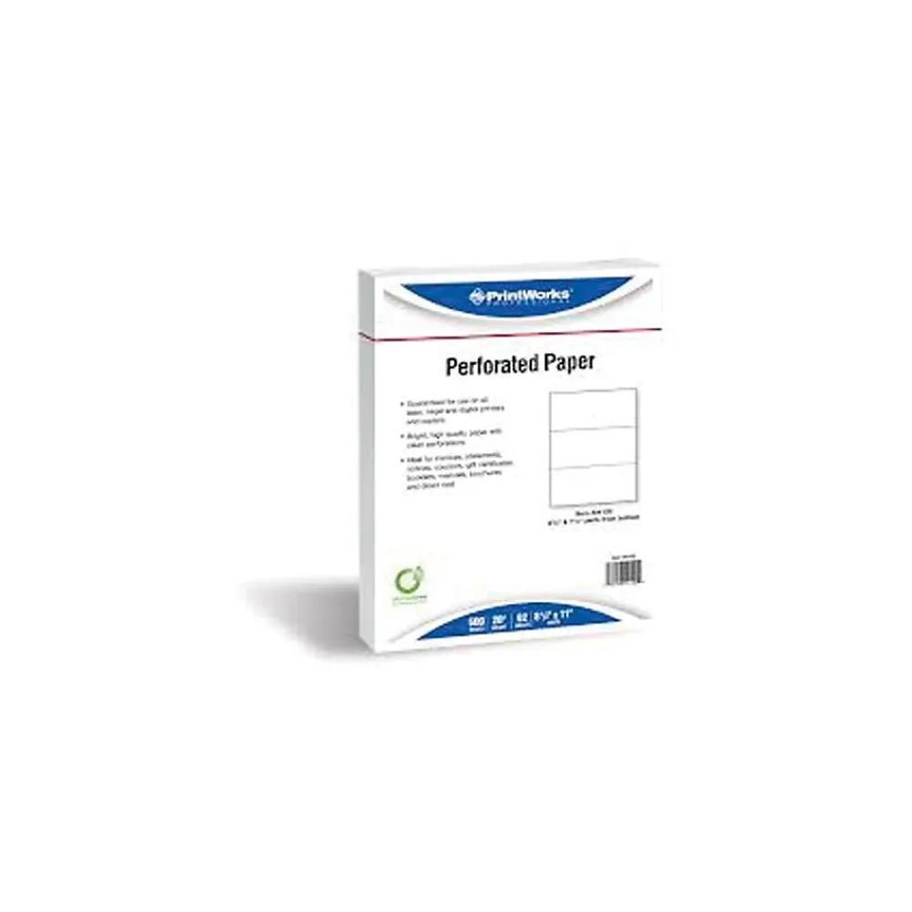 Multipurpose Paper*Printworks Professional 8.5" x 11" Multipurpose Paper, 20 lbs., 92 Brightness, 2500/Carton (04132P)