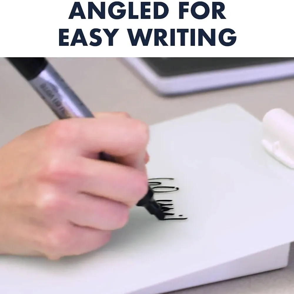 Dry Erase*Quartet Glass Dry-Erase Desktop Easel, White Surface, Frameless, 9"W x 11"H (GDE119)