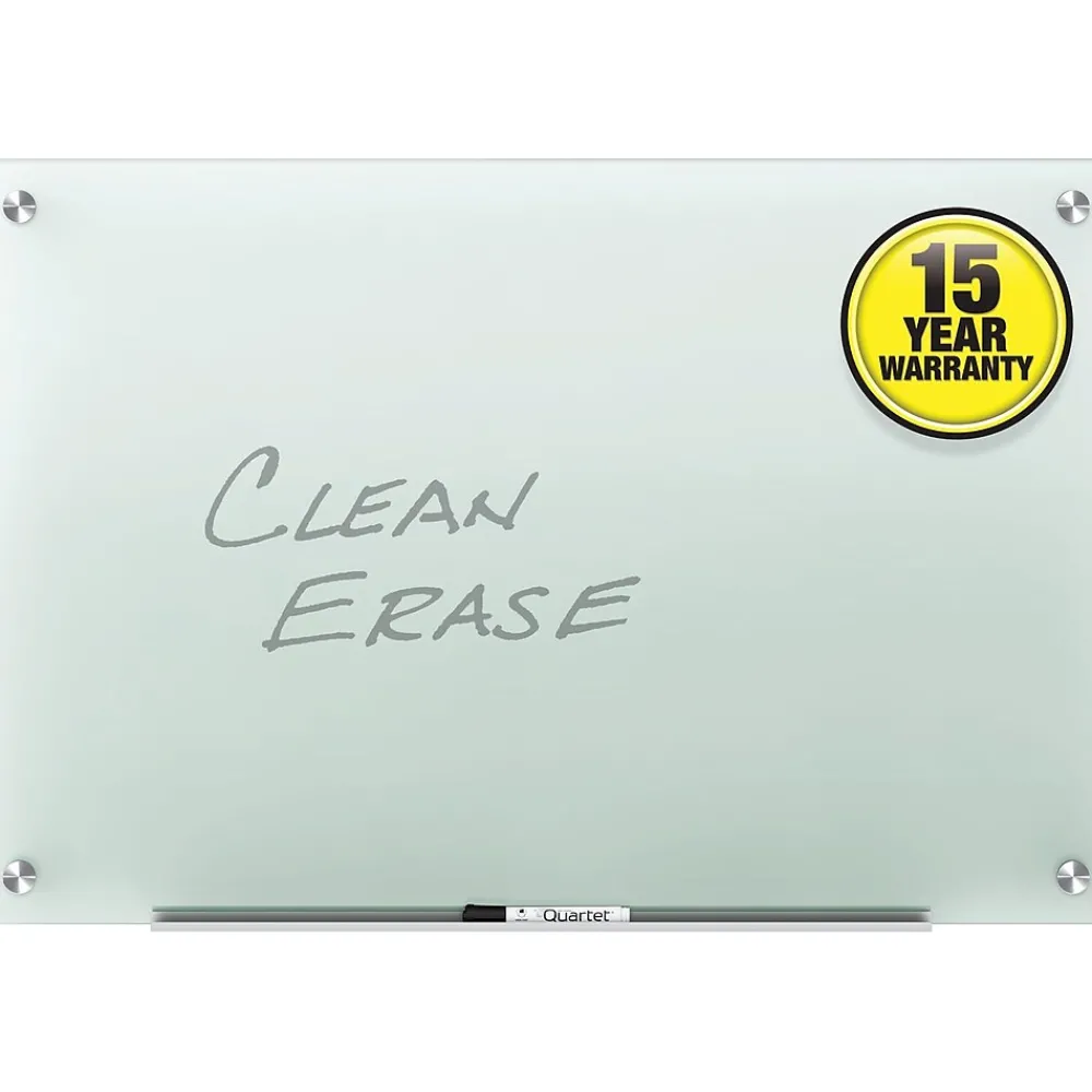 Dry Erase*Quartet Infinity Glass Dry-Erase Whiteboard, 3' x 2' (G3624F)