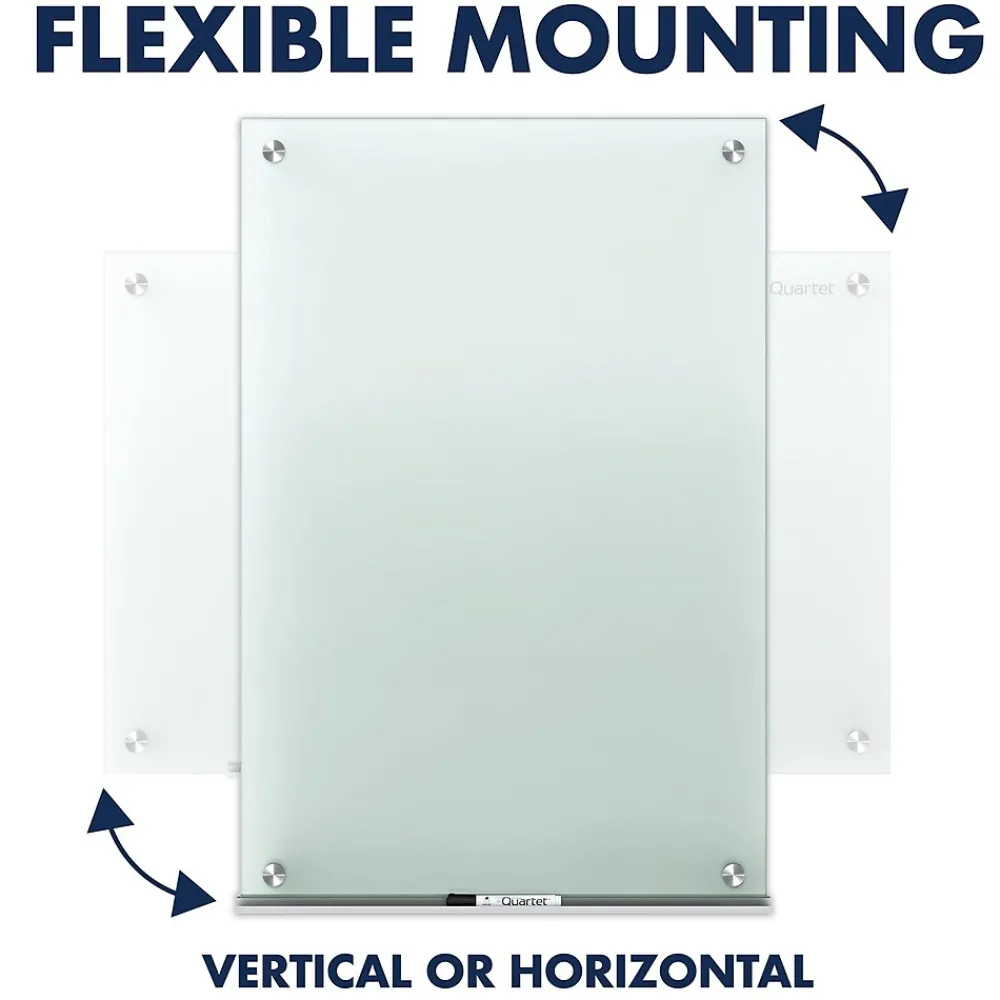 Dry Erase*Quartet Infinity Glass Dry-Erase Whiteboard, 6' x 4' (G7248F)