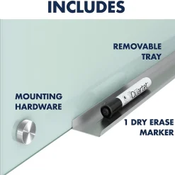 Dry Erase*Quartet Infinity Glass Dry-Erase Whiteboard, 6' x 4' (G7248F)