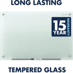 Dry Erase*Quartet Infinity Glass Dry-Erase Whiteboard, 8' x 4' (G9648F)