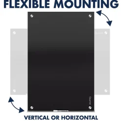 Dry Erase*Quartet Infinity Magnetic Glass Dry-Erase Whiteboard, Black, 3' x 2' (G3624B)