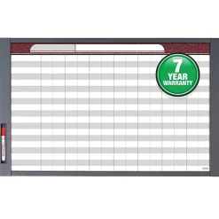 Dry Erase*Quartet InView Total Erase Dry-Erase Whiteboard, Steel Frame, 3' x 2' (72982)