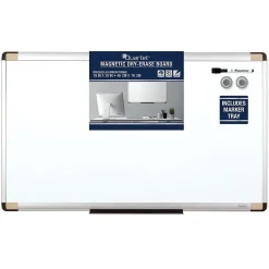 Dry Erase*Quartet ® Magnetic Dry-Erase Whiteboard, Aluminum Frame, 2 1/2'W x 1 1/2'H (48101)