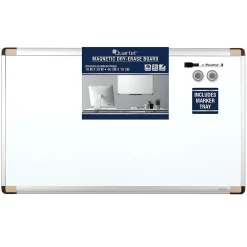 Dry Erase*Quartet ® Magnetic Dry-Erase Whiteboard, Aluminum Frame, 2 1/2'W x 1 1/2'H (48101)