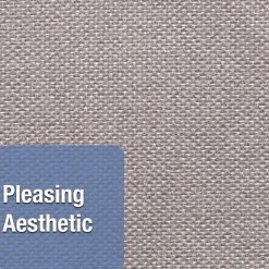 Bulletin*Quartet Oval Office Fabric Bulletin Board, Frameless, 3'H x 4'W (7684G)