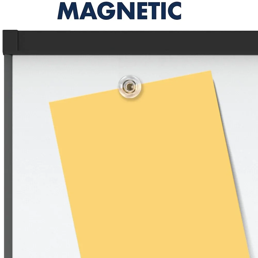 Dry Erase*Quartet Prestige 2 Magnetic Mobile Presentation Whiteboard Easel, 6' x 4' (ECM64P2)