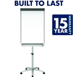 Dry Erase*Quartet ® Prestige® 2 Magnetic Mobile Presentation Whiteboard Easel, 3' x 2' (ECM32P2)