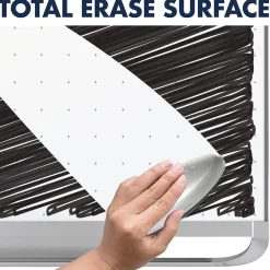 Dry Erase*Quartet Prestige 2 Total Erase Dry-Erase Whiteboard, Aluminum Frame, 8' x 4' (TEM548A)