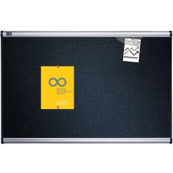 Bulletin*Quartet Prestige Foam Bulletin Board, Aluminum Frame, 3'H x 4'W (B344A)