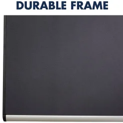 Bulletin*Quartet Prestige Plus Magnetic Fabric Bulletin Board, Aluminum Frame, 4'H x 6'W (MB547A)