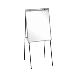 Dry Erase*Quartet Total Erase Flip Chart Easel, 70", Black Steel (81E)