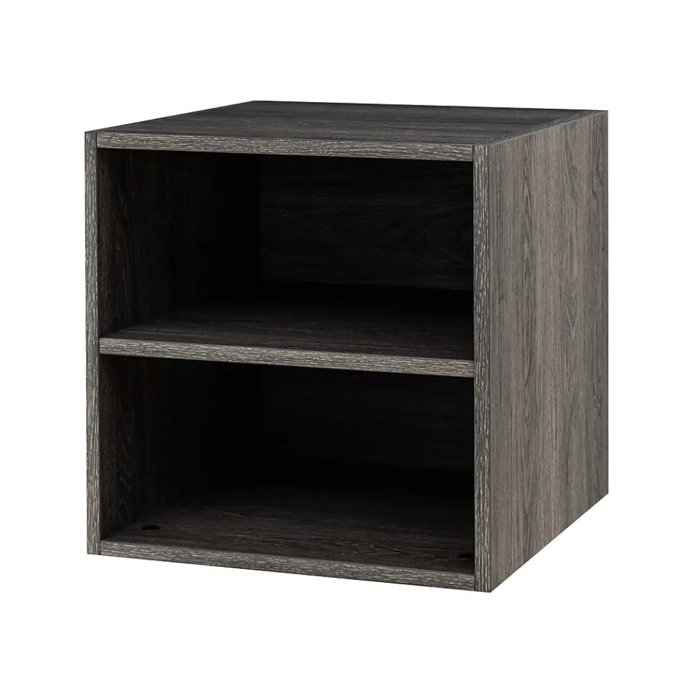 Storage Cabinets*QUUBs 15.75" Storage Cabinet with 2 Shelves, Weathered Gray (G115002200)