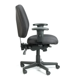 Office Chairs*Eurotech Raynor Fabric 4 x 4 Multi-function Task Chair, Black