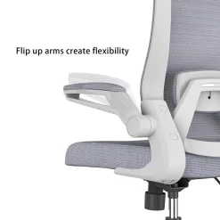 Office Chairs*RAYNOR GROUP ION Fabric Task Chair, Gray/White (ION-WH-GRY)