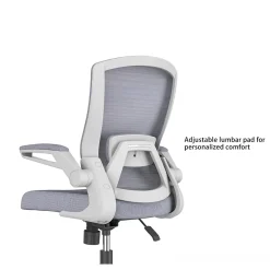 Office Chairs*RAYNOR GROUP ION Fabric Task Chair, Gray/White (ION-WH-GRY)