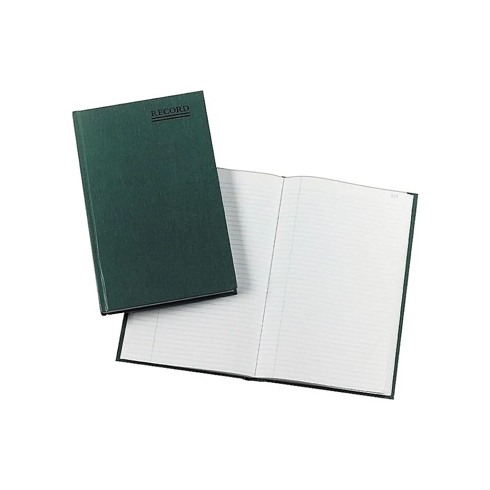 Accounting & Record Journals*National Brand Rediform Emerald Series Record Book, 7.25"W x 12.25"H, Green, 150 Sheets/Book (56131)