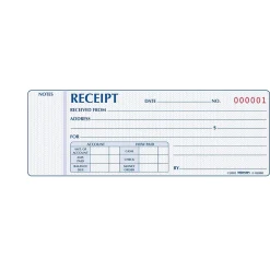 Accounting & Record Journals*Rediform Money Receipts Collection Forms, Carbonless, 3 Parts, 2 3/4