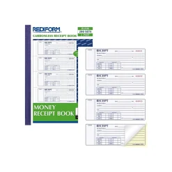 Accounting & Record Journals*Rediform 2-Part Carbonless Money Receipt Book, 2.75" x 7", 200/Pack (8L806)