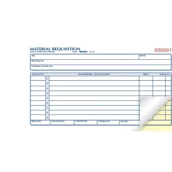 Business Forms*Rediform 2-Part Carbonless Purchase Requisitions, 4.25"L x 7.88"W, 50 Sets/Book (1L114)