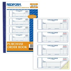 Business Forms*Rediform 2-Part Carbonless Purchase Requisitions, 7"L x 2.7"W, 400 Sets/Book (RED1L176)