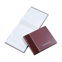 Accounting & Record Journals*Rediform Visitor Book, 9.88" x 8.5", Burgundy, 64 Sheets/Book (57-803)