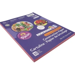 Construction Paper*Riverside 3D 9" x 12" Construction Paper, Pink, 50 Sheets (P103591)