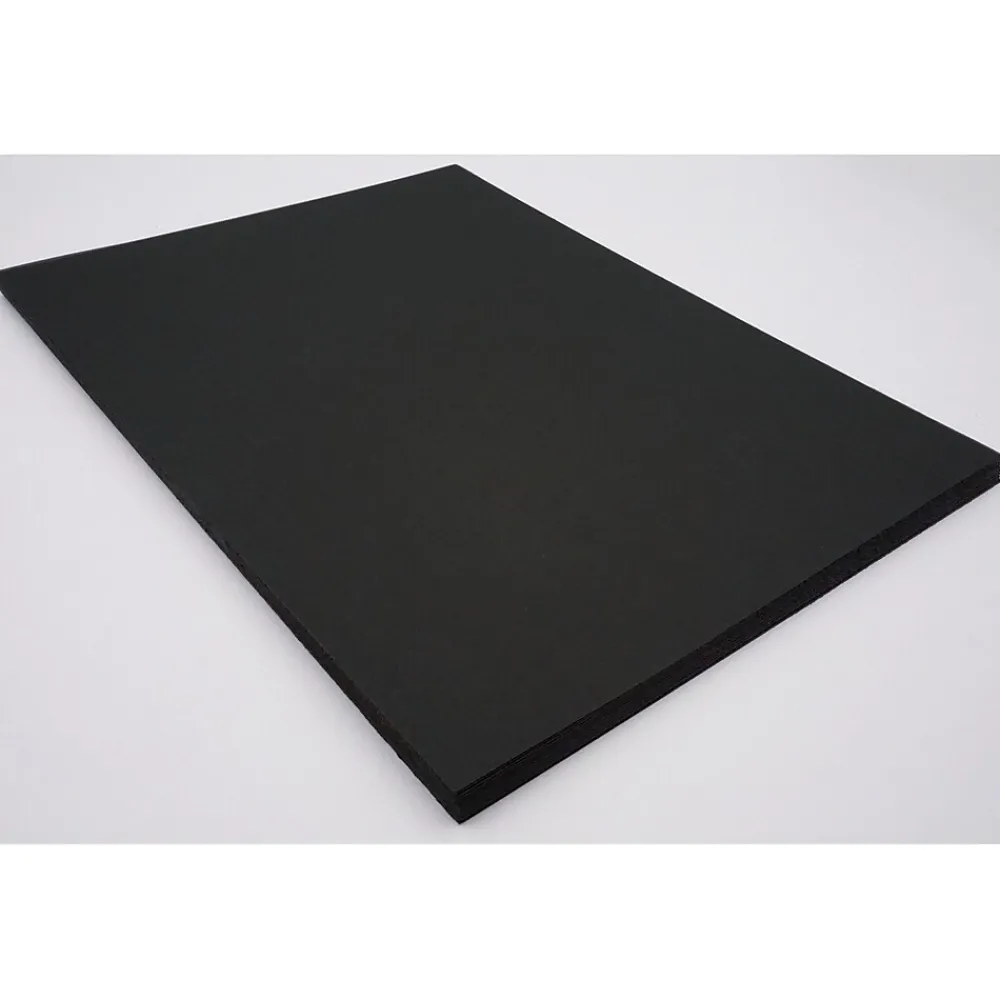 Construction Paper*Riverside 3D 9" x 12" Construction Paper, Black, 50 Sheets (P103607)