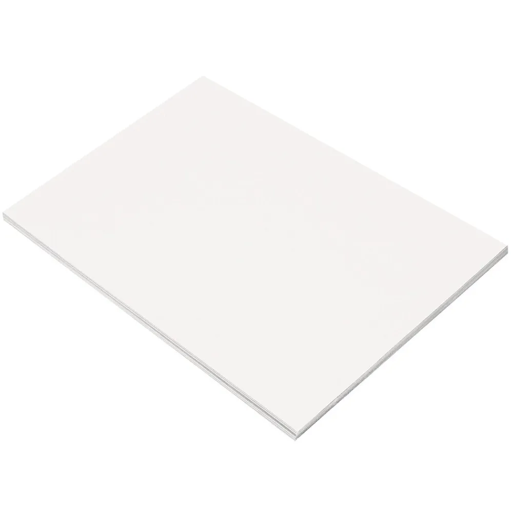 Construction Paper*Riverside 3D 12" x 18" Construction Paper, White, 50 Sheets (P103613)