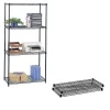 Shelving*Safco Commercial Extra 2-Shelf Metal Shelf, 36", Black (5243BL)