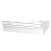 File Cabinets*Safco 2-Drawer Flat File Cabinet, Not Assembled, Specialty, White (4999WHR)