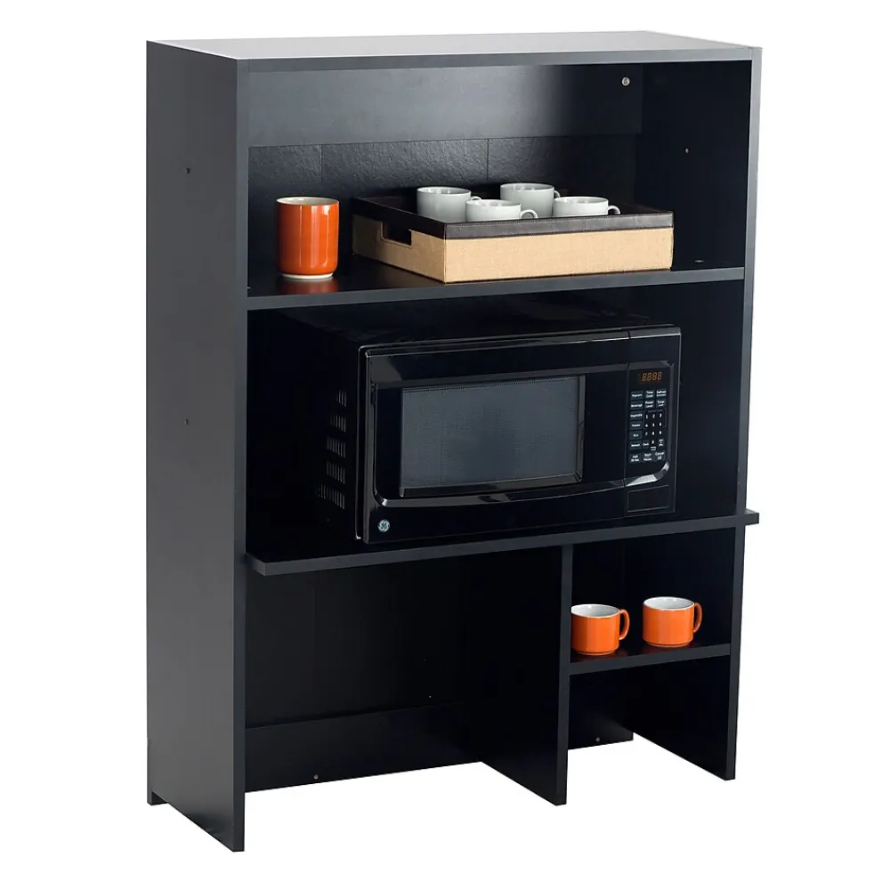 Storage Cabinets*Safco 48"H Modular Break Room Appliance Hutch, Asian Night/Black (1706AN)