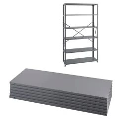 Shelving*Safco Industrial Metal Stand Alone, 48.03", Gray (6253)