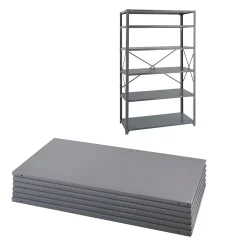 Shelving*Safco Industrial Metal Stand Alone, 48", Dark Gray (6255)