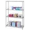 Shelving*Safco Industrial 4-Shelf Steel Unit, 48"W, Metallic Gray (5291GR)