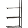 Shelving*Safco Industrial 4-Shelf Wire Unit, 36", Black (5286BL)