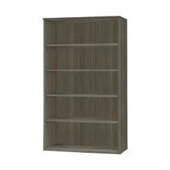 Bookcases*Safco Medina Bookcase, Gray Steel, 5 Shelf, 68"H