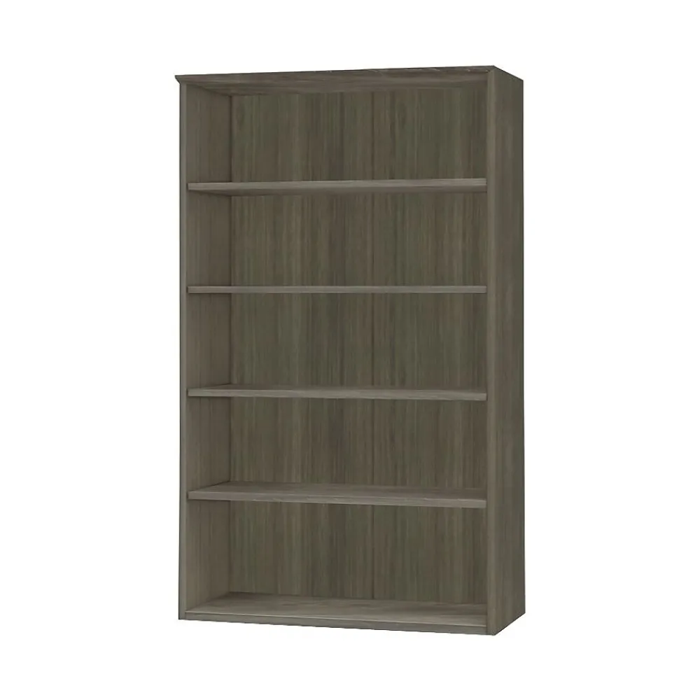 Bookcases*Safco Medina Bookcase, Gray Steel, 5 Shelf, 68"H