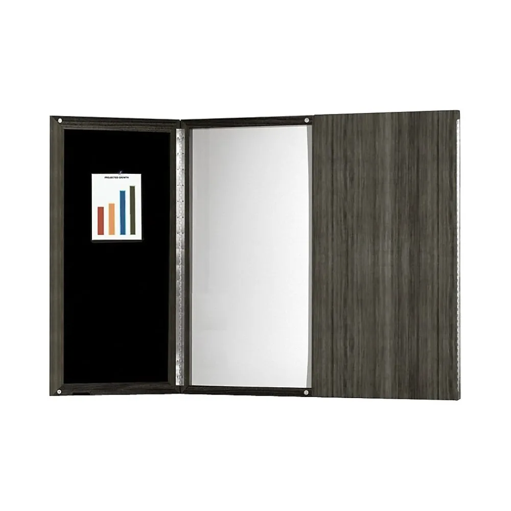 Dry Erase*Safco Medina Series Presentation Board, Gray Steel, 48"W x 48"H (MNPBLGS)