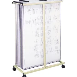 File Cabinets*Safco Mobile Vertical File Stand, Mobile/Pedestal, Tropic Sand (5059)