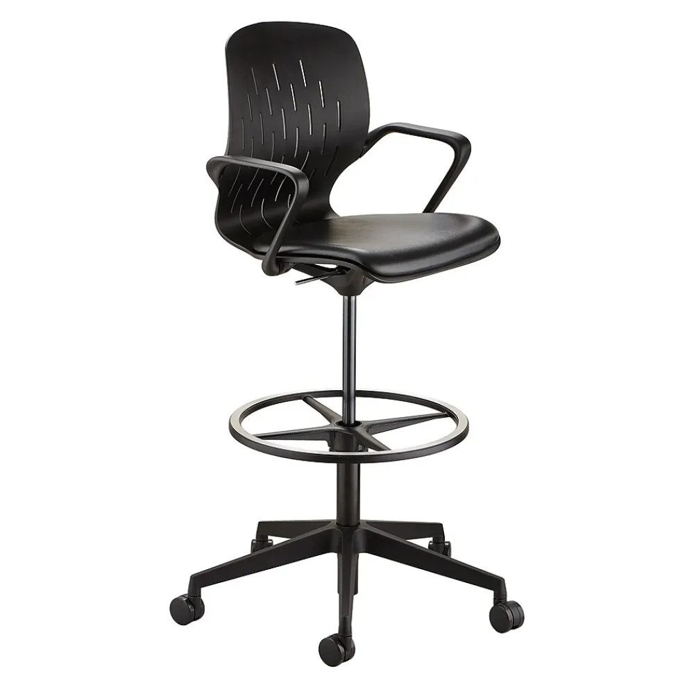 Office Chairs*Safco ® Shell™ Vinyl Upholstered Extended-Height Chair, Black (7014BL)