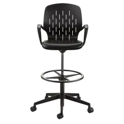 Office Chairs*Safco ® Shell™ Vinyl Upholstered Extended-Height Chair, Black (7014BL)