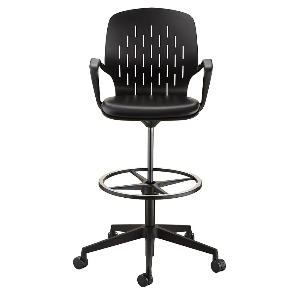 Office Chairs*Safco ® Shell™ Vinyl Upholstered Extended-Height Chair, Black (7014BL)